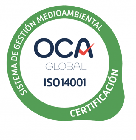Certificat OCA ISO 14001