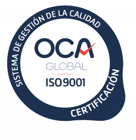 Certificat OCA ISO 9001