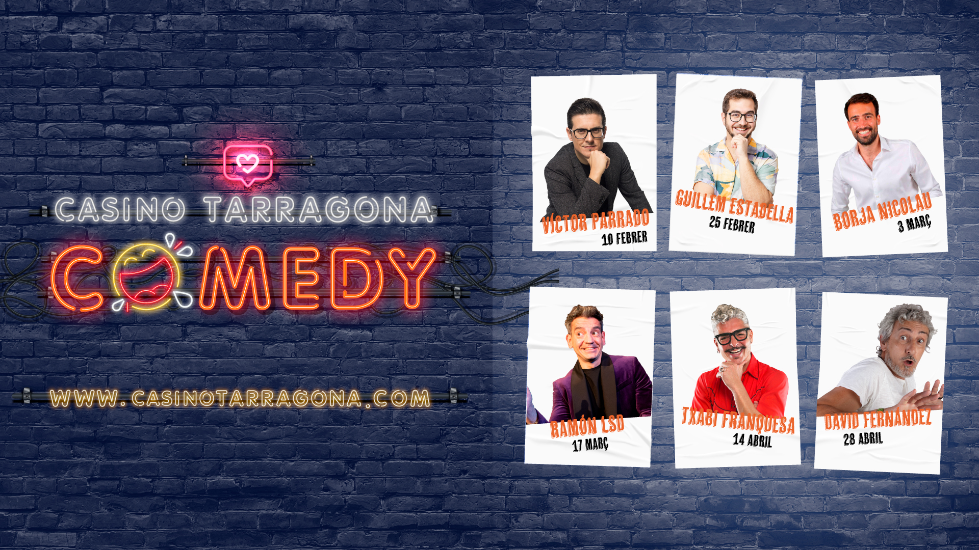 Txabi Franquesa, David Fernández i Guillem Estadella, protagonistes del Casino Tarragona Comedy